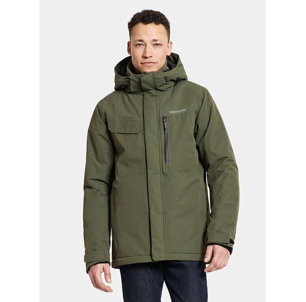 Winter Jacket Didriksons Stefan Usx Jkt 505041 Green Regular Fit