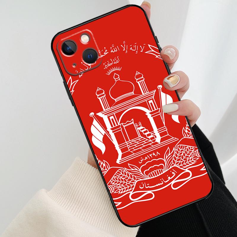 Flag of Afghanistan Phone Case For iPhone 17 Pro Max 14 13 12 11 15 16 Pro Max mini 15 16 Plus 16e 17 Air Cover