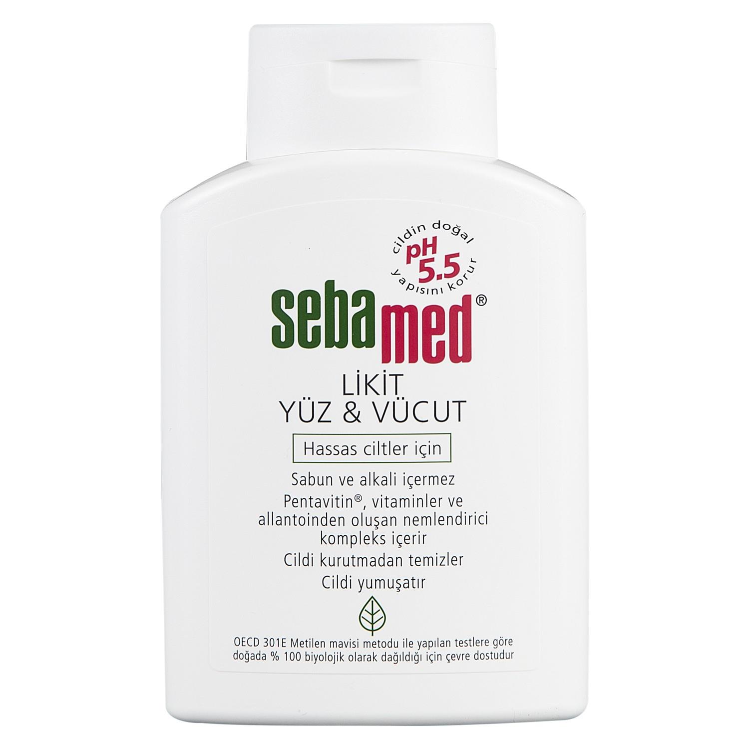 

Sebamed Жидкое очищающее средство для лица и тела 200 мл