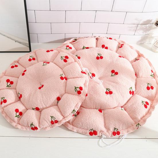 Pet Bed Ultra-thick Reusable Super Soft Comfortable Breathable Warm-keeping High Elasticity Lightweight Large Pet Dog Round Bed Kennels for Bedroom