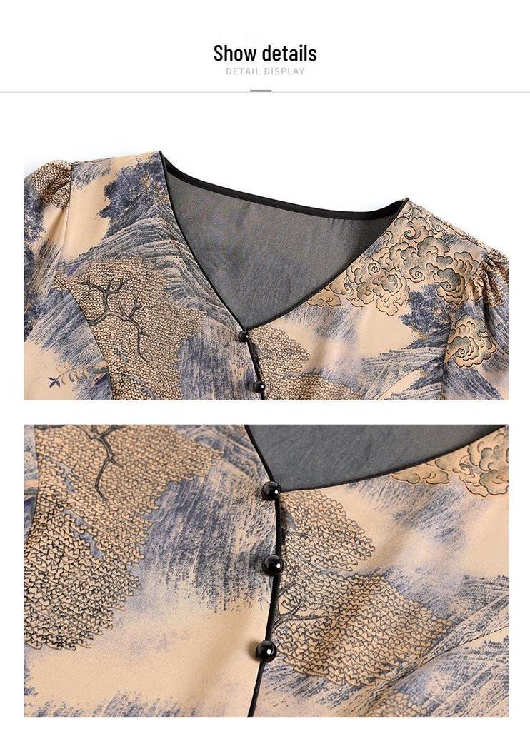 Elegant Chiffon Two-Piece Dresses for Petite Mothers and Mature Women