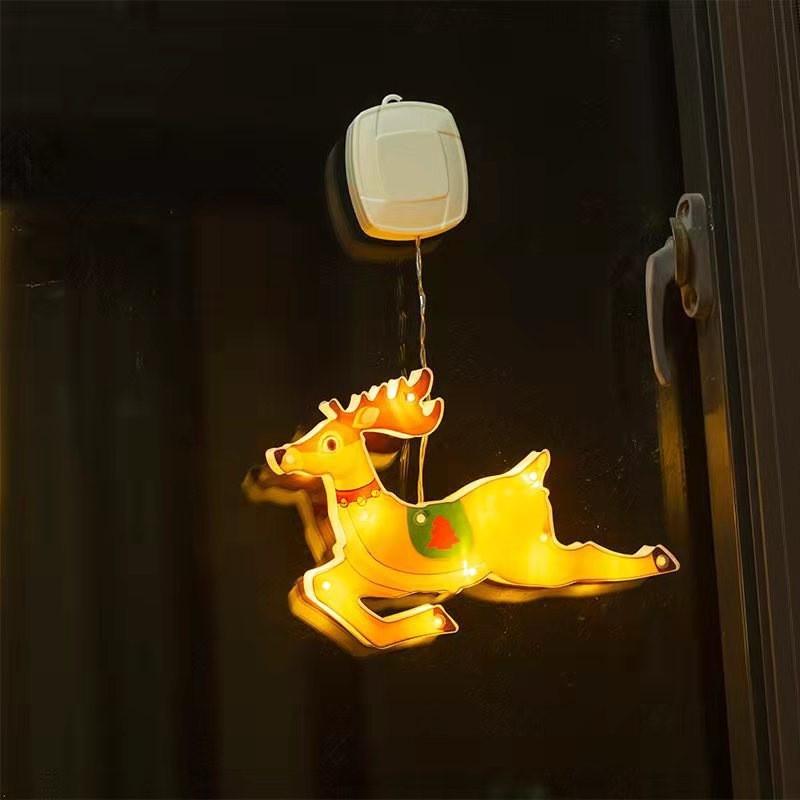 Christmas Decorative Lights Santa Suction Lights Christmas Tree Decorations Festive Styling Lights Window Lighting Decorations