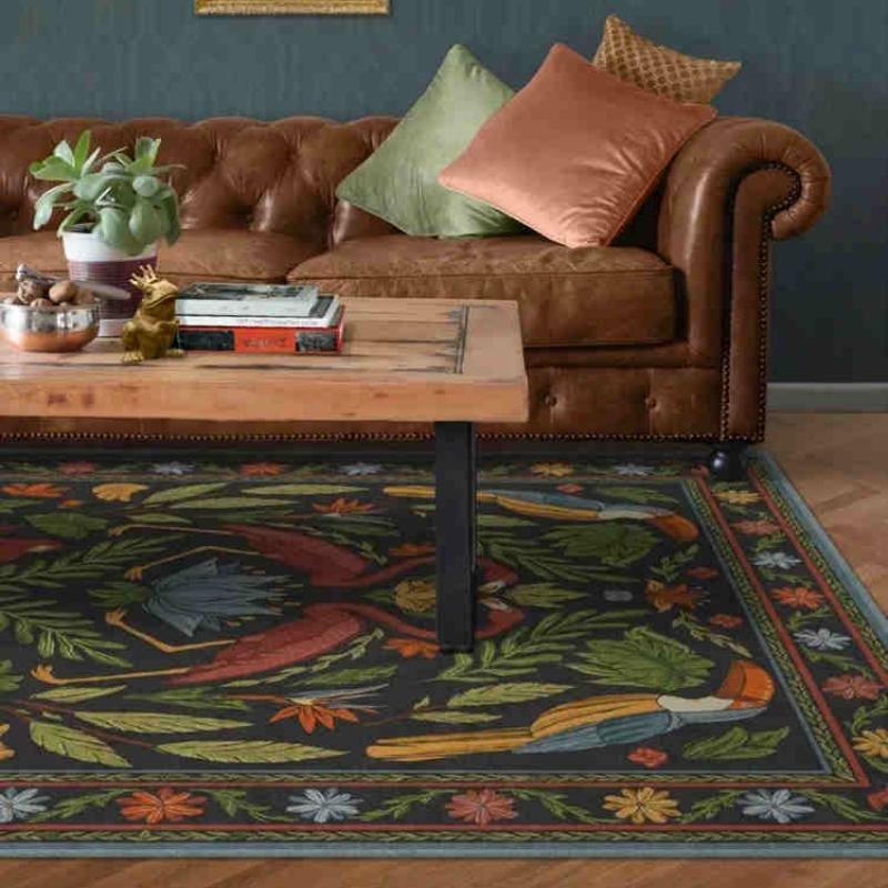 Felpudo Vintage Marroquí Turco Antideslizante Alfombra Bohemia para Cocina Baño Jardín Decoración Alfombra Oriental Tradicional