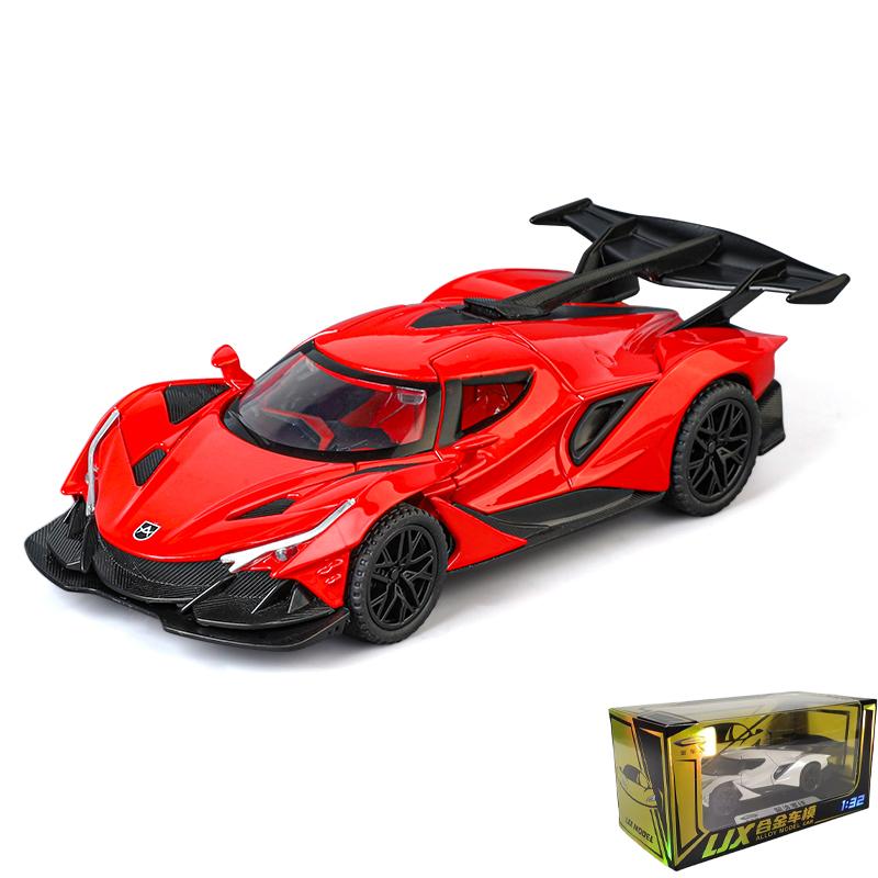 1/32 Scale Apollo IE Miniature Alloy Diecast Model Car Metal Sound & Light Mini Ornament Decoration High Simulation Collection Present