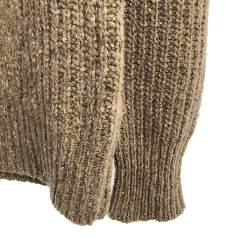 DENHAM Wool Blend Long Sleeve V Neck Sweater S Brown Knit Men's Used