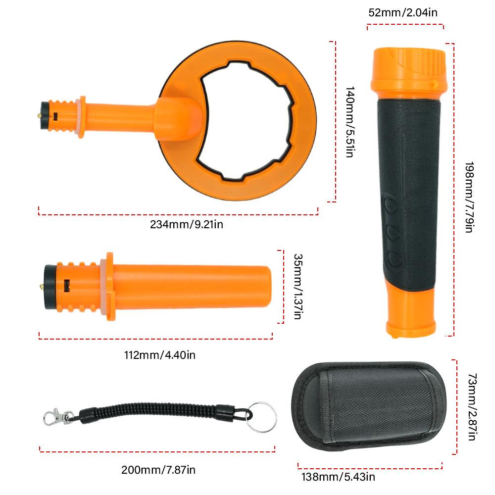2 в 1 Подводный металлоискатель Импульсный пинпоинтер Индукционный Дайвинг Водонепроницаемый металлоискатель Ручной металлоискатель