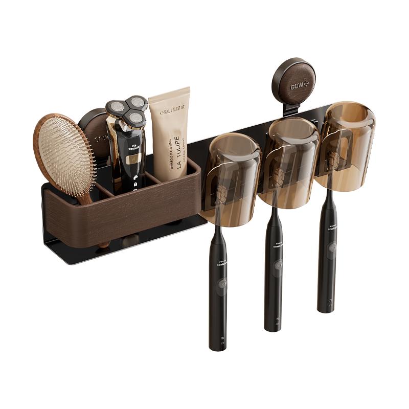 

UFORU Vintage Wall-Mounted Suction Cup Toothbrush Holder