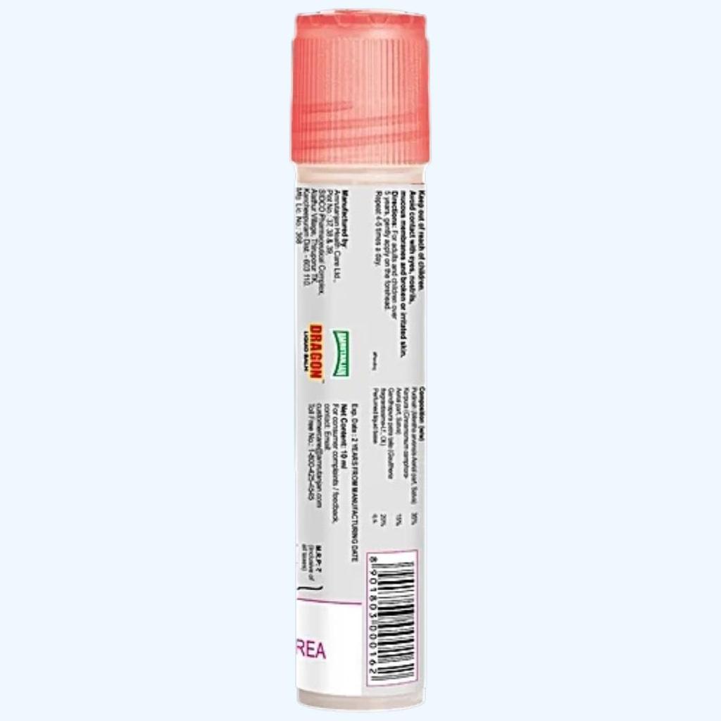 Headache Roll-On Amrutanjan Faster Relaxation Non-Greasy 10ml(pack of 5)