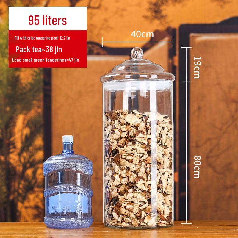 

Большая герметичная стеклянная банка для хранения