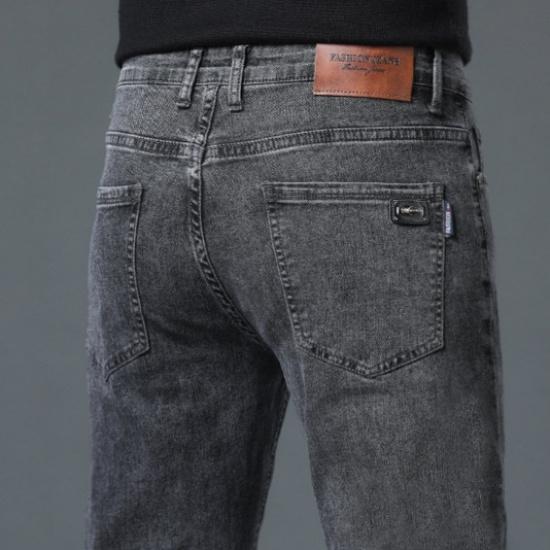 

Джинсы мужские 2024 весна и осень корейская версия повседневные брюки для мужчин среднего возраста свободные прямые деловые брюки узкие прямые брюки 28