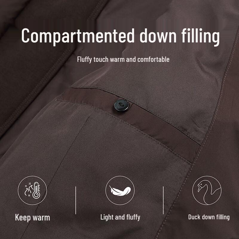 SNOWFLYING Women's Classic Thickened Hooded Duck Down Jacket