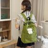 Women's Letter Backpack Junior High School Students Lightweight Schoolbag Large Capacity Backpack
