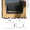 Stainless Steel Built-In Trash Can with Hidden Side Disposal Opening