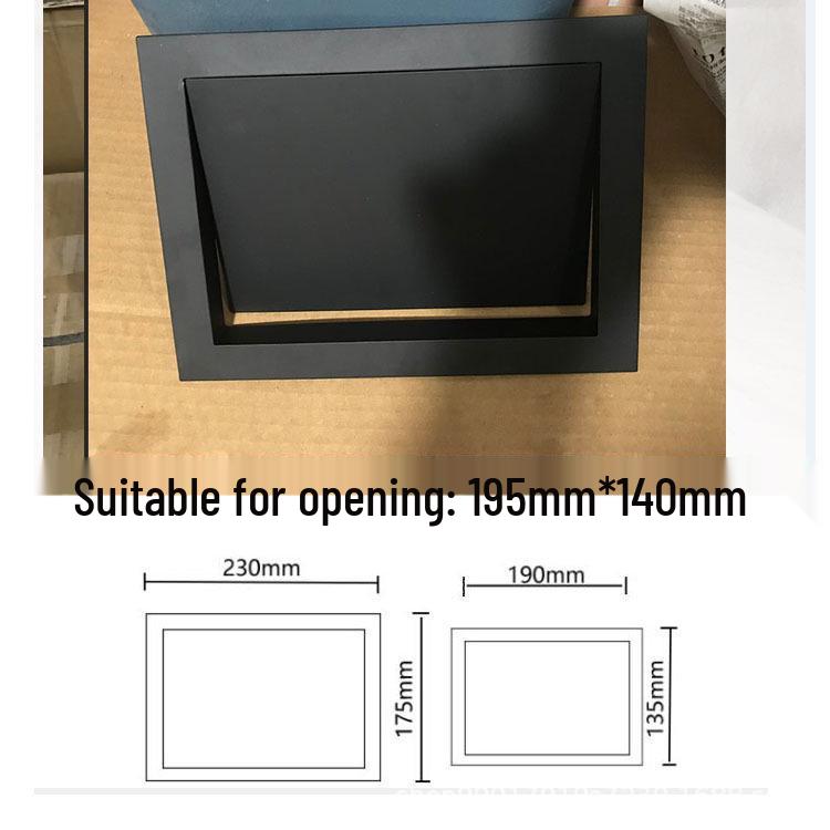 Stainless Steel Built-In Trash Can with Hidden Side Disposal Opening