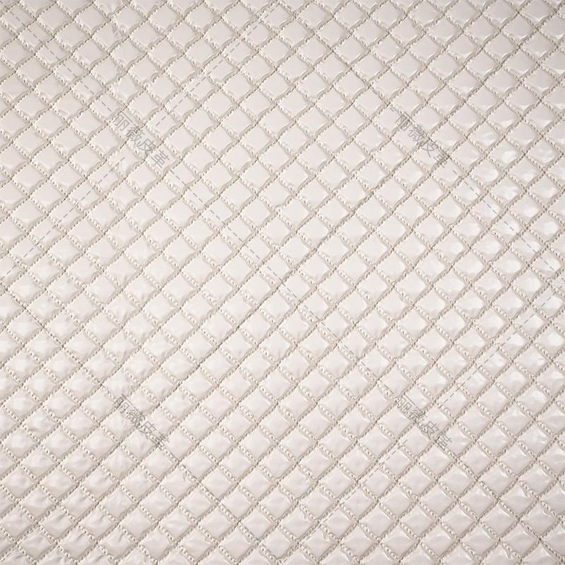 100/300/500cm Square Grid Ultrasonic Embossing Cotton Lining Fabric PU Leather Quilting Fabric for DIY Sewing Luggage Bag