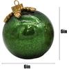Warm White Tabletop Christmas Ornaments Lamp Pre-Lit with Soft White LED Crystal Ball Halloween Decor for Xmas Home Party Centerpiece Mantel