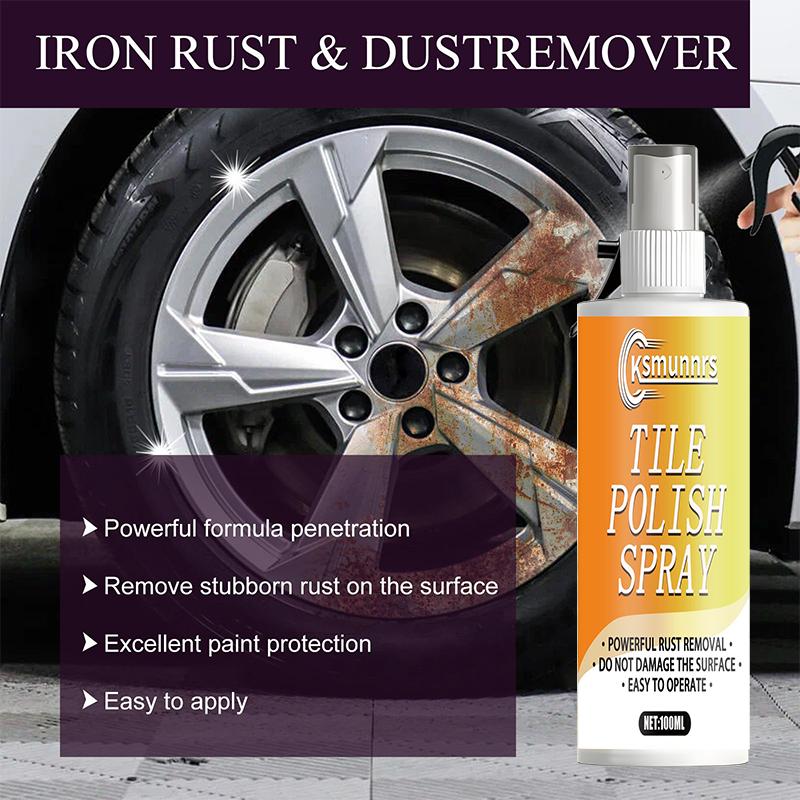 

Motorcycle cleaner Universal Rust Removal Spray, Iron Powder Converter Spray, And Metal Rust Remover, Suitable for Removing Iron 100ml