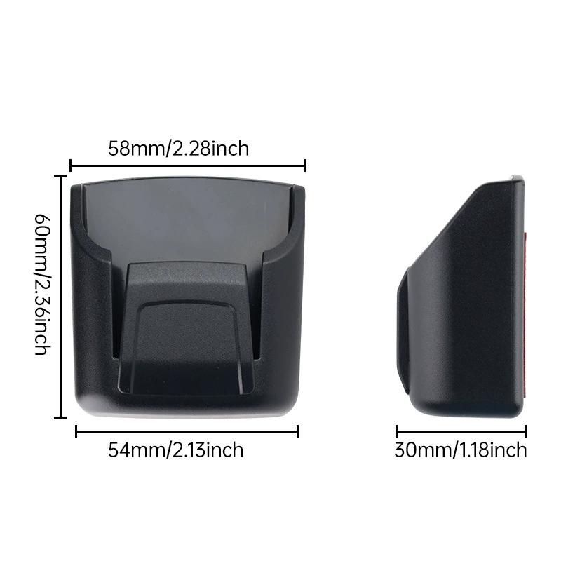Multifunctional Car Key Storage Box Reusable Back Adhesive Car Dashboard Storage Box Space Saving Small Items Organizing