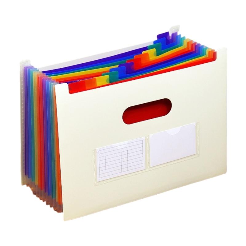 A 4 Multi-Layer Document Storage Bag Accordions File Folder Expanding File Organiser School Office Supplies