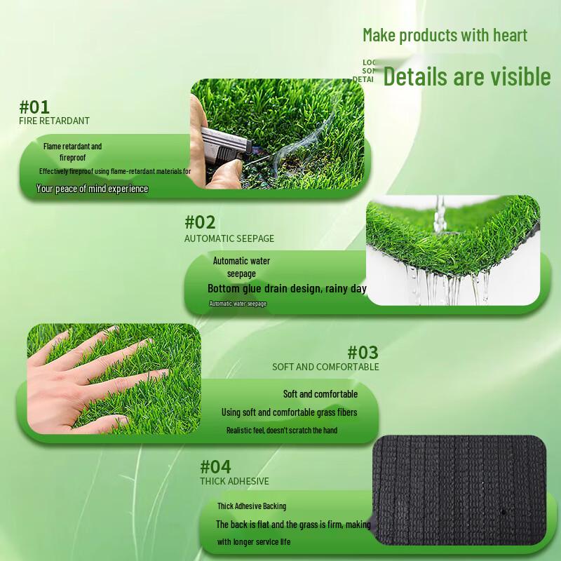 JIDU Artificial Turf Lawn