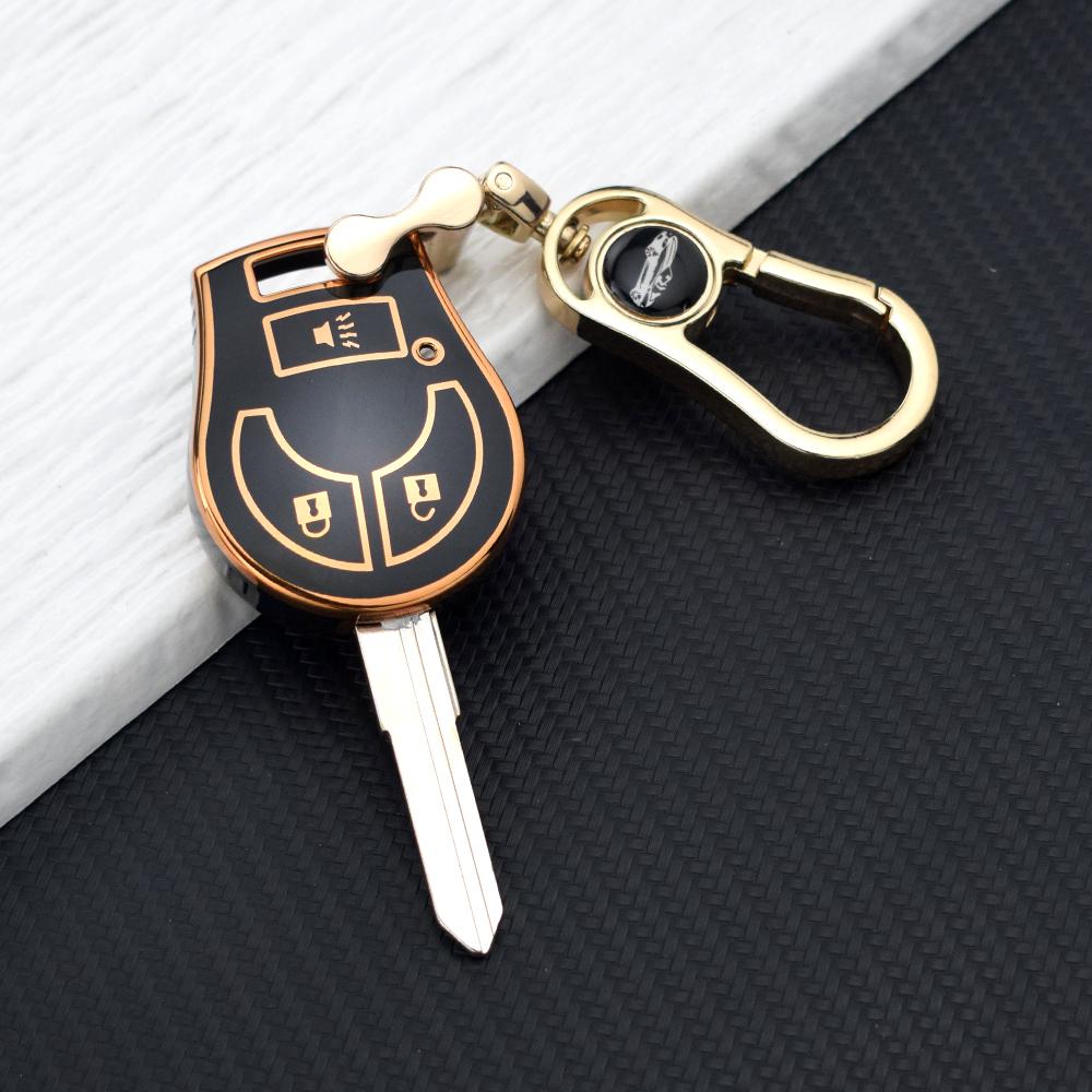Car Key Case For Nissan Sylphy Cube Juke Rogue Micra Qashqai Altima Maxima Sentra Versa Transmiter 2/3 Buttons Cover Key Chain