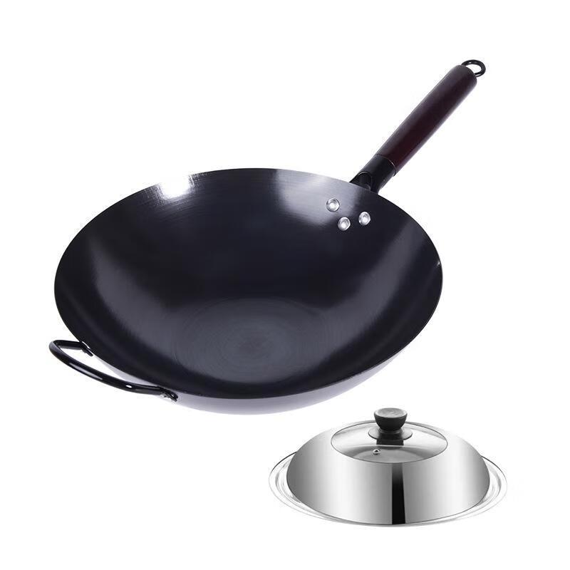 Fushangchu Wrought Iron Non-Stick Round Bottom Wok