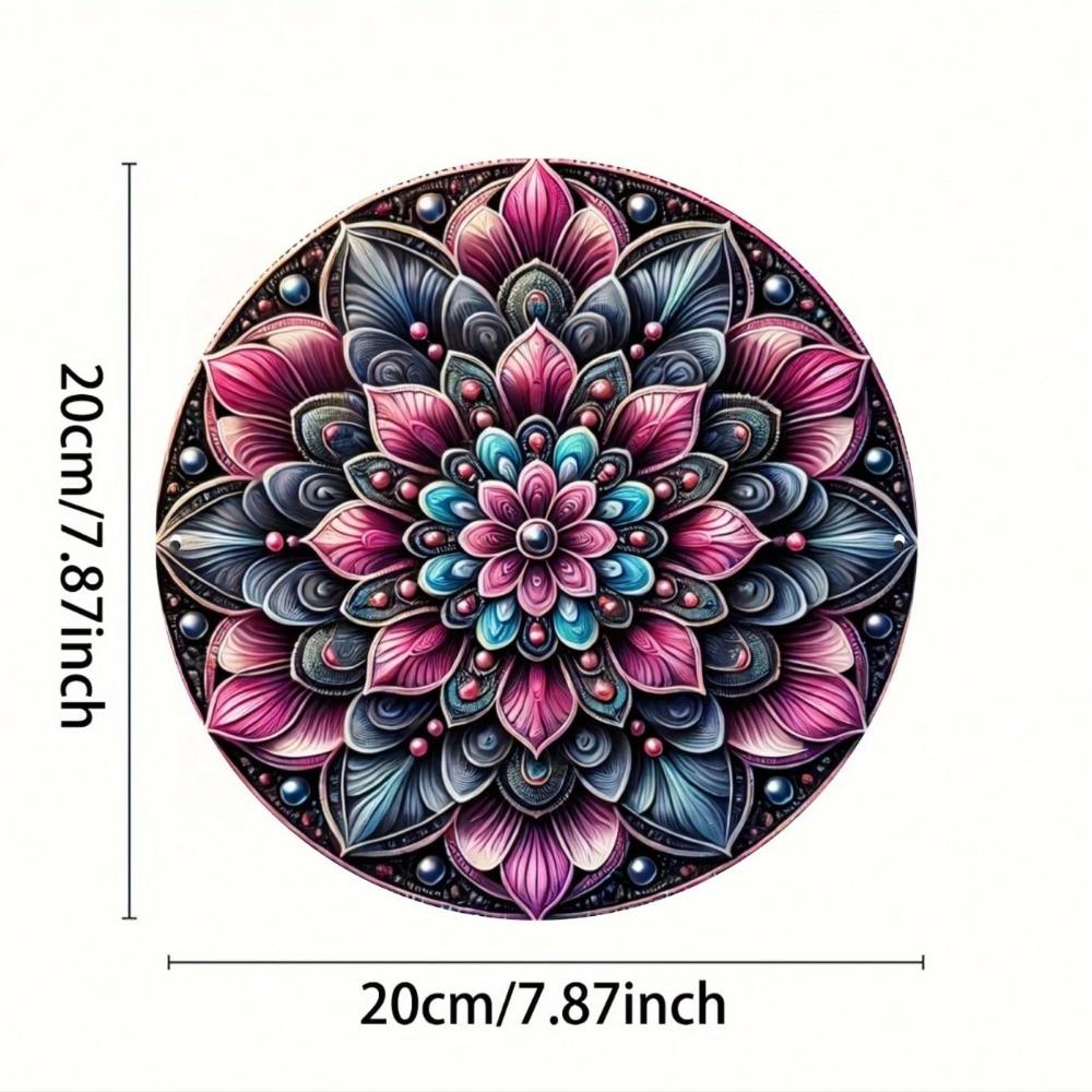 Metal Tin Sign Floral Beaded Wall Art Decor Home Cafe Bar Man Cave Gift