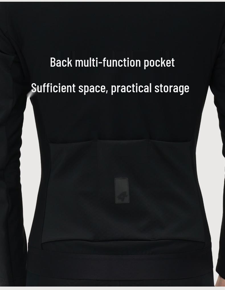 Lampaida Women's Fleece Cycling Jacket - Warm, Windproof, for Autumn and Winter, 5-10° Riding.