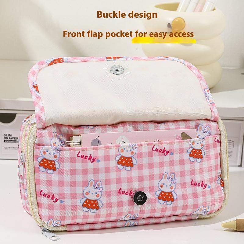 Cute Cartoon Pencil Case For Student Cartoon Anime Creative Pencil Bag High Capacity Stationery Storage Bag Cosmetic Bag