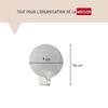 Set of 2 Round Adhesive Hooks Fackelmann Tecno Ref. 61341