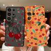 Magnetic For Magsafe Case For Samsung Galaxy S26 Ultra S25 Edge S24 Plus S23 FE S22 A17 A54 A55 A56 A57 5G Watermelon Cherry Fruits Pattern Cover