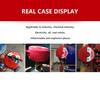 1 Box of Valve Lock Round Padlock with Key Red Antitheft Products