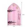 Miniature Fairy Garden Door Wooden Mini Garden Door Elf Door Figurines Wooden Sculpture Trees Garden Decoration Fairy Door