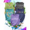 Five-piece Set of Matching Tops for Besties and Sisters, Featuring Heart and Floral Patterns, Simple Letter Prints, Stylish and Elegant Retro Style,