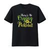 Womens There S No Crying In Pickleball T Shirt Black Medium Vintage Washed Comfortable Top For Everyday Wear Stretched Homme