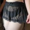 Sexy Lace Bandage Garter Suspender Belt Women Plus Size Mesh Transparent Lingerie Collocation Hose Garter For Stockings