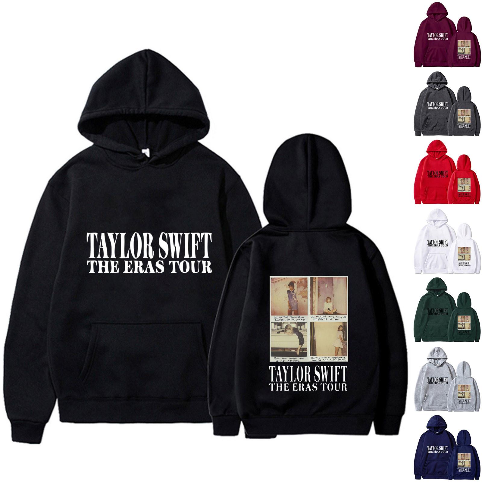 

Модный повседневный свободный плюшевый пуловер с длинными рукавами и буквенным принтом с веревочной толстовкой