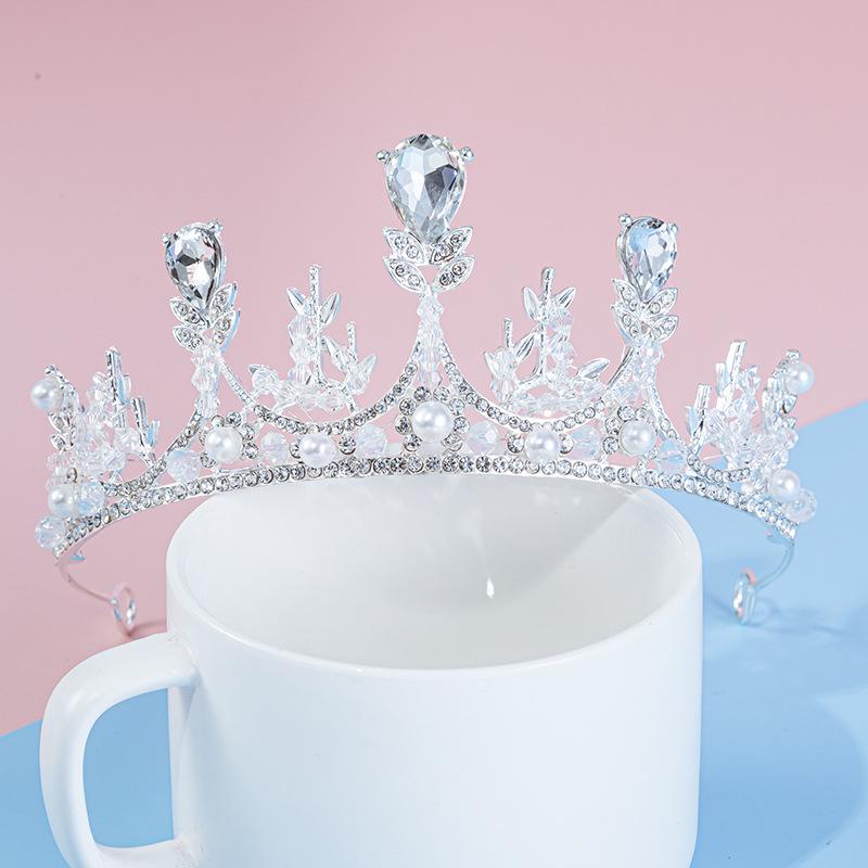 Princess Birthday Crown Headband for Girls – High-end Hair Accessories & Clip