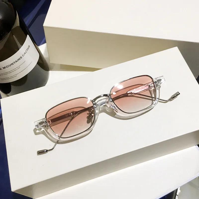 

Солнцезащитные очки в квадратной оправе с небольшой оправой, в металлической оправе, нейтральные, для уличной фотографии, аксессуары, солнцезащитные очки для женщин