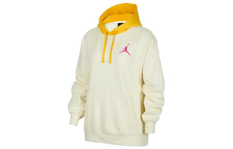 Jordan Sweatshirts Women s Ecru Hooded Moderate Regular FB7657-113 XS