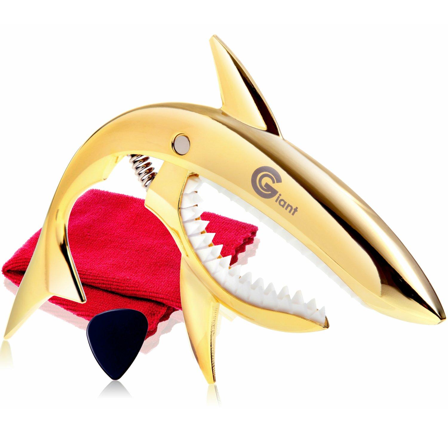 

Phoenix One Touch Guitar Capo Care Fiber Гарантия Gold [тип Shark] Ткань/Медиатор/Производитель Set 4