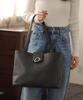 Altro Rose Black Tote Bag for Women, 2-Way, Studded Tote Bag with Shoulder Strap, Large Capacity, A4 Size, Cute, Perfect for Commuting to Work or