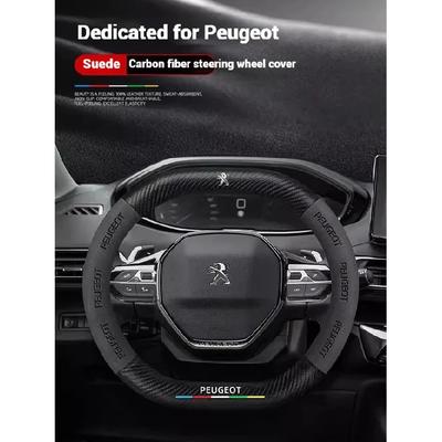 34Cm Car Steering Wheel Cover For Peugeot 106 107 108 206 207 208 301 307 308 406 408 508 607 2008 3008 4008 5008 GT RCZ Rifter