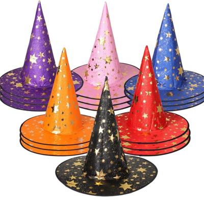 Halloween Hat Decoration Props Female Witch Adult Witch Headdress Dress Up Children's Holiday Hat