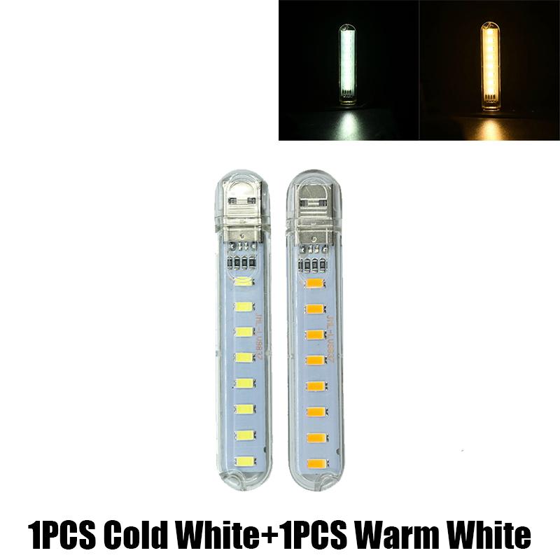 

2/4/10PCS USB LED Mini Book Light DC 5V LED Desk Reading Lamp Portable LED Night Light For Power Bank Laptop Computer Lighting