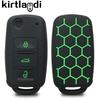 Silicone Case Key Cover Remote For Skoda Fabia Octavia A5 For VW Golf VI Polo Passat B5 3b Touran Caravelle Golf Plus Seat Ibiza