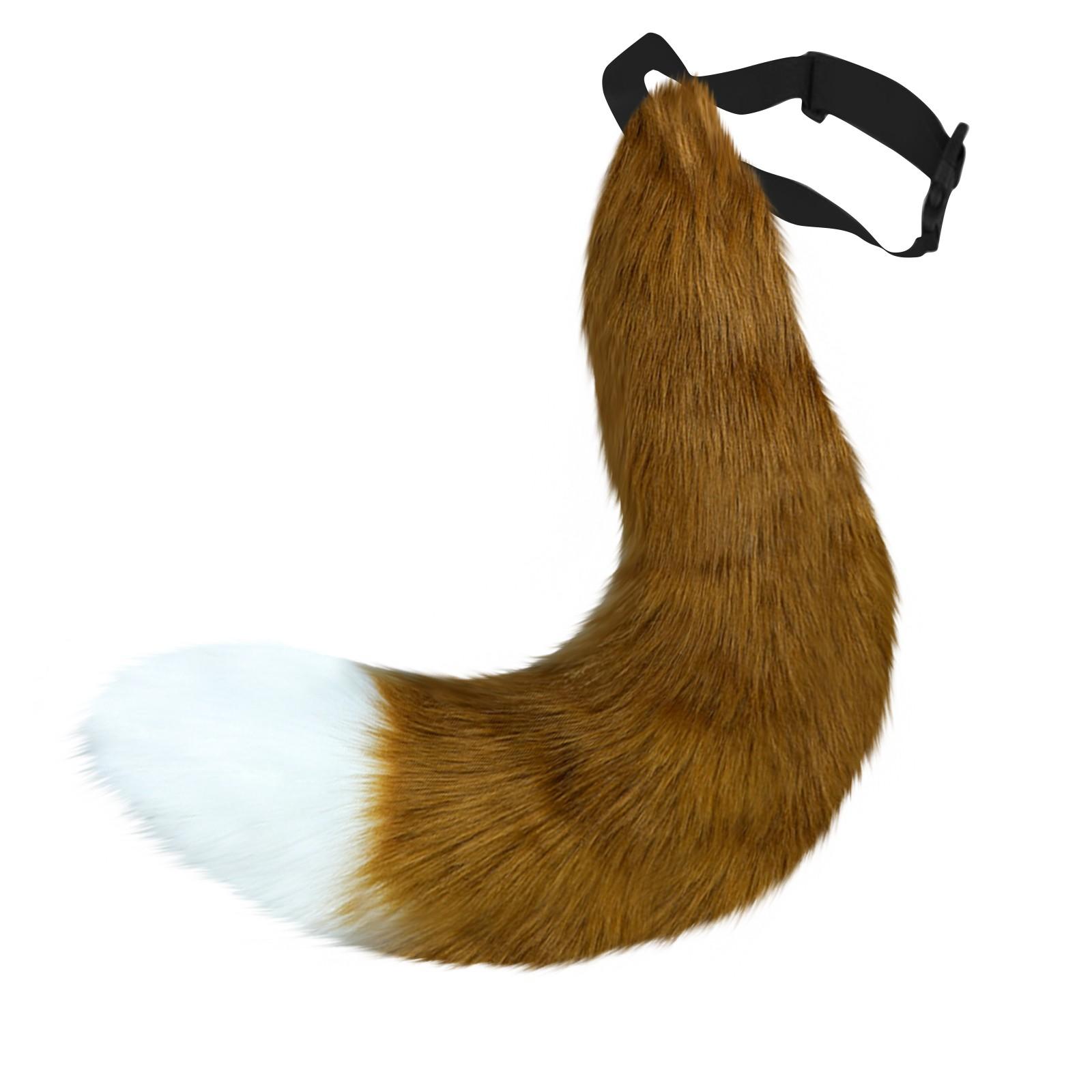 Косплей хвост животного реквизит аксессуары имитация плюшевого хвоста животного One Size коричневый
