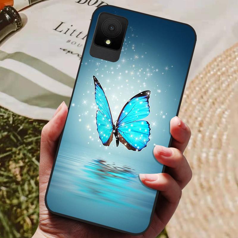 For TCL 502 Case Shockproof Soft Silicone TPU Bumper for TCL 502 Global Cover Cat Luxury  TCL502 Cute Cartoon Shell