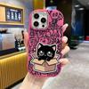 Phone Case: 2D Flat Design Suitable for iPhone 18 17 16 15 14 13 Pro, Couple Style, Little Black Cat, Christmas and Halloween Gifts