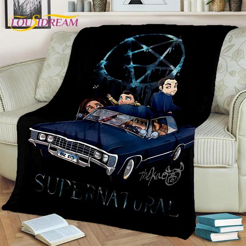 Supernatural Serie 3D Decke, Flanell Überwurfdecke für Zuhause Schlafzimmer Bett Sofa Wohnzimmer Picknick Büro Wandern Freizeit Nickerchen Geschenk